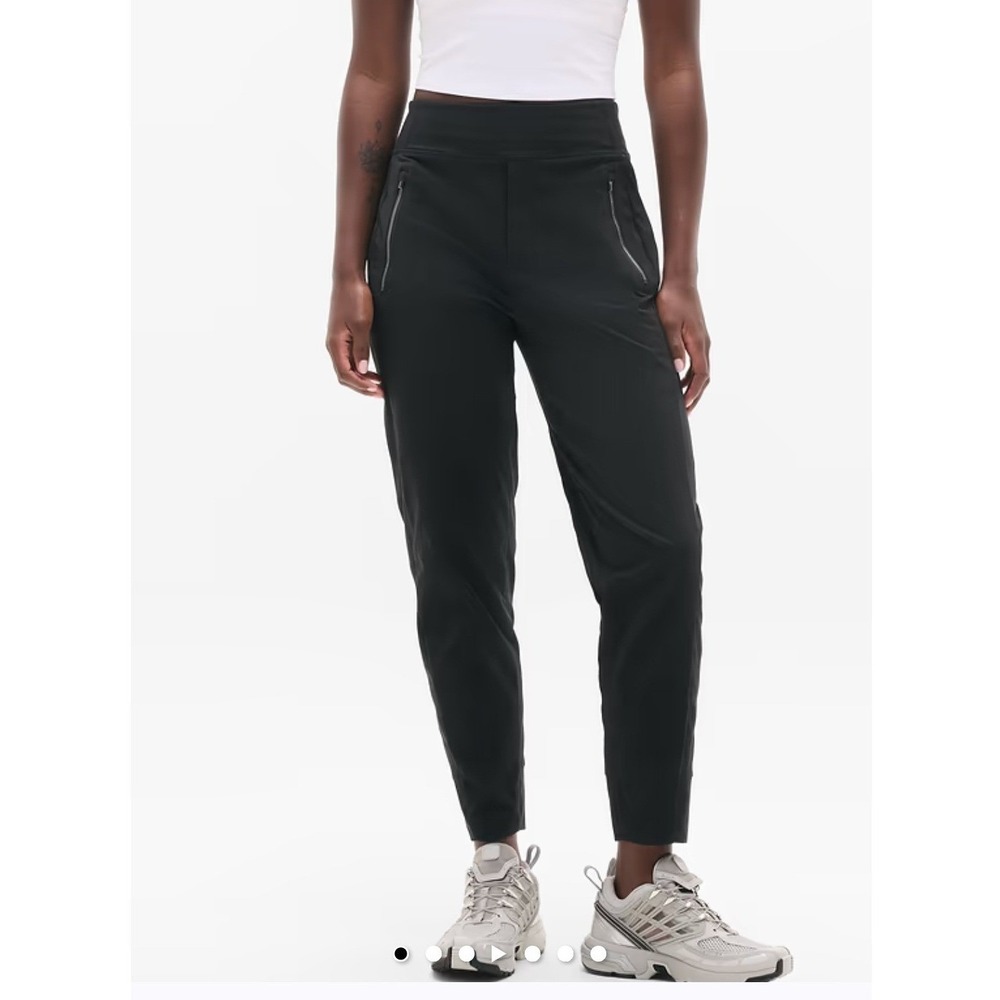 Athleta Trekkie North High Rise Jogger 12 Black Hiking Pants Ripstop Gorpcore
